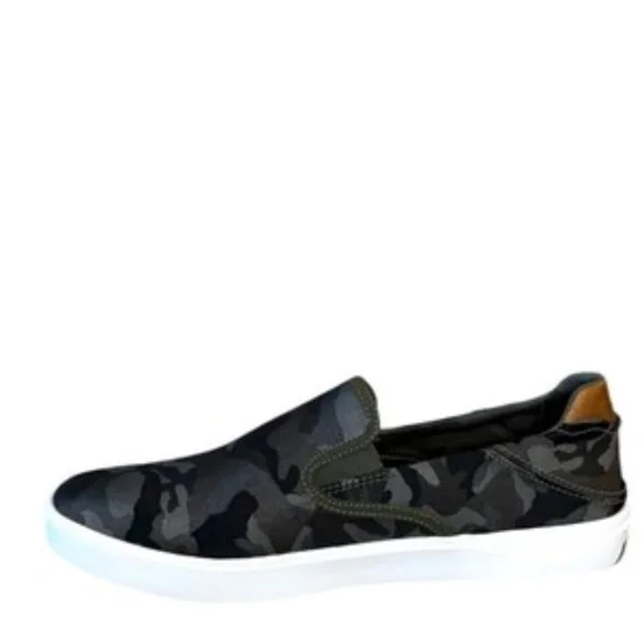 Olukai Lae'ahi Pa'i Mens Slip‎ On Sneakers Size 10.5 Camouflage Green